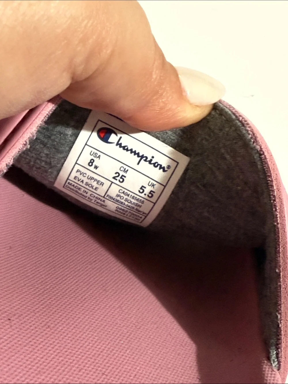 Champion women Pink Slide Sandals Sz 8